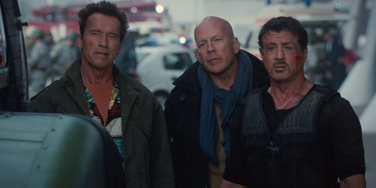 Cómo Sylvester Stallone, Arnold Schwarzenegger y Bruce Willis trabajaron juntos en los años 90