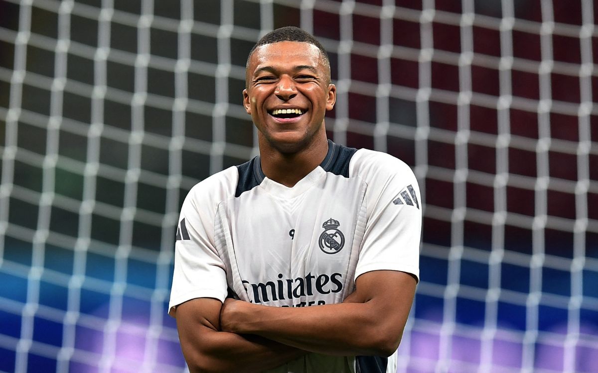 Kylian Mbappé, titular en su debut con el Real Madrid en la Supercopa de Europa