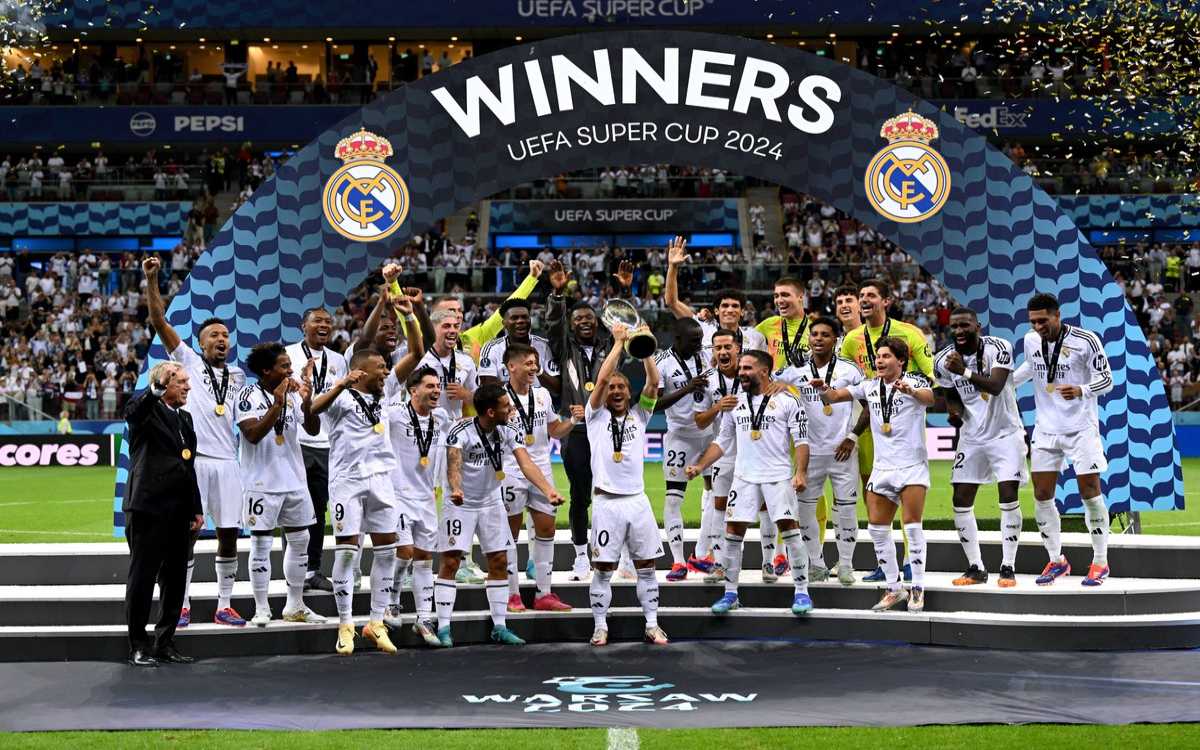 Levanta Real Madrid la Supercopa de Europa en Varsovia