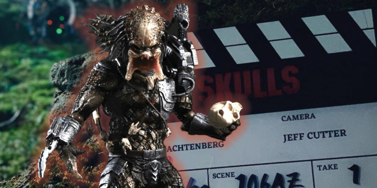 Todas las calaveras de la sala de trofeos de Depredador 2