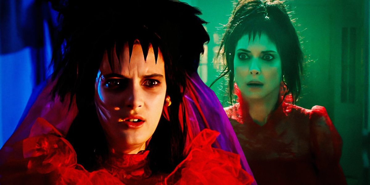 Por qué los vestidos de novia de Lydia Deetz son rojos en ambas películas de Beetlejuice