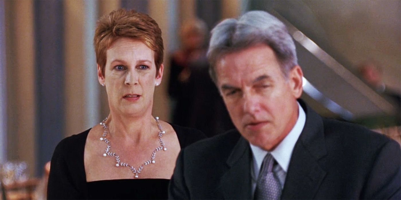 Tess luce nerviosa detrás de Ryan en Freaky Friday