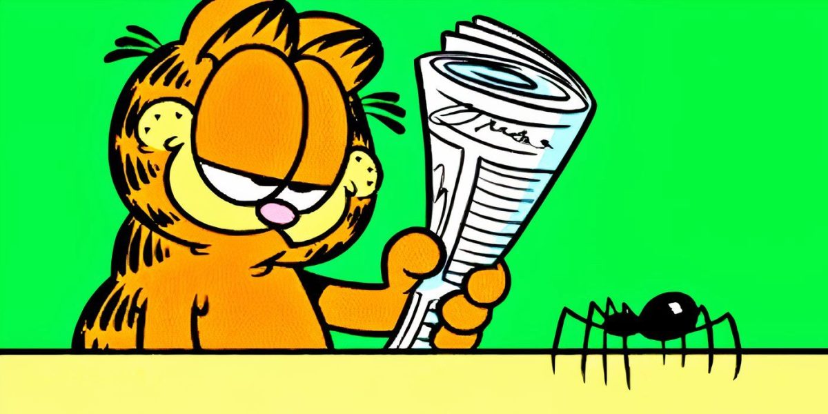 15 cómics de Garfield más divertidos en los que intenta aplastar una araña