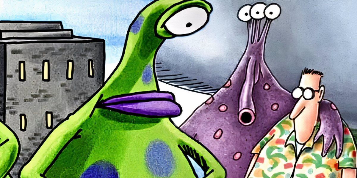 10 cómics de Far Side que demuestran que los extraterrestres son sorprendentemente identificables