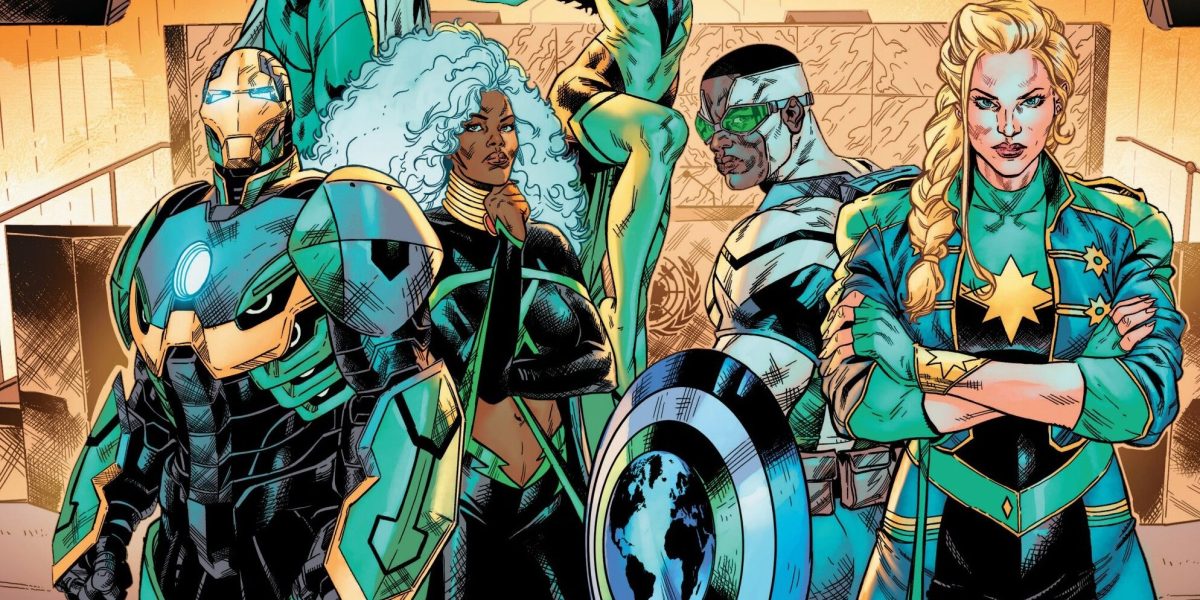 Los Vengadores debutan con trajes verdes a juego como los agentes de EMPEROR DOOM