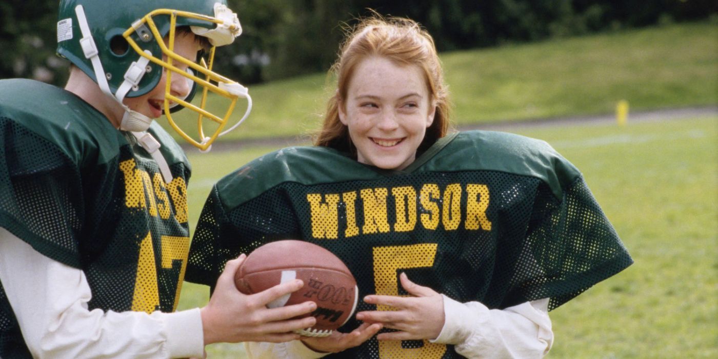 Tyra Banks ofrece su presentación de trescuela para la película para televisión de Lindsay Lohan del 2000