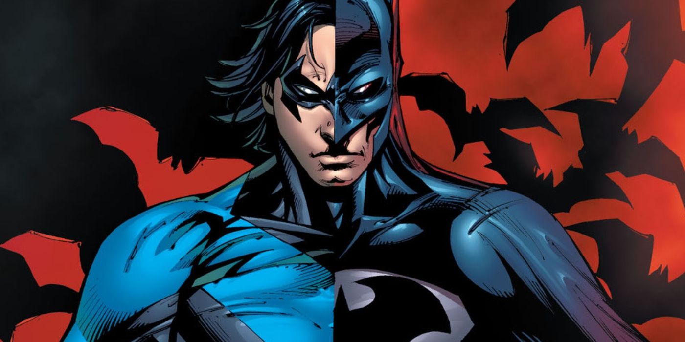 La versión futura del batitraje de Dick Grayson es un uso genial del símbolo del murciélago