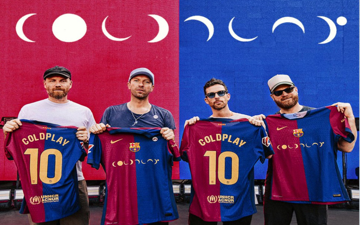 Coldplay engalana la playera del Barcelona para el Clásico | Video