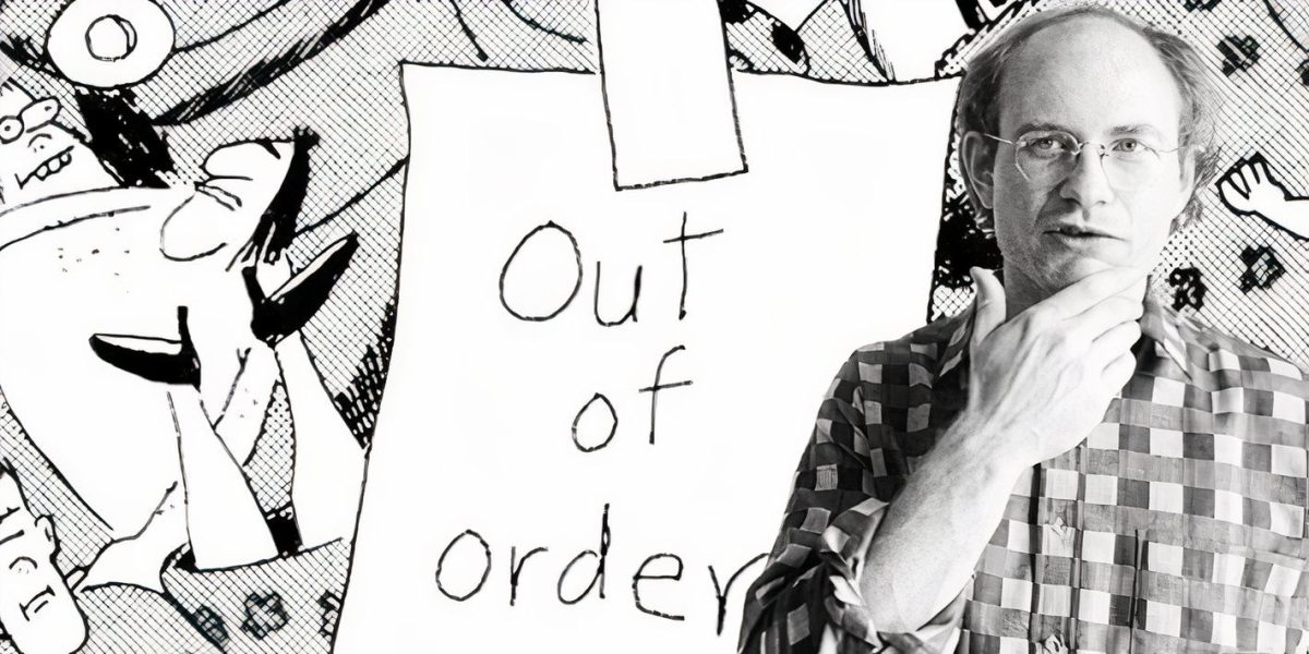 El cómic "Out of Order" de The Far Side (ambas versiones) es la ilustración perfecta de la caótica mente creativa de Gary Larson