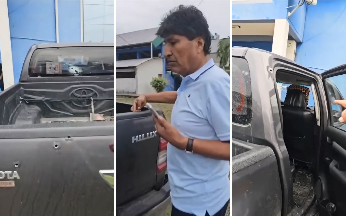 Evo Morales cuenta los balazos que impactaron en su camioneta | Video