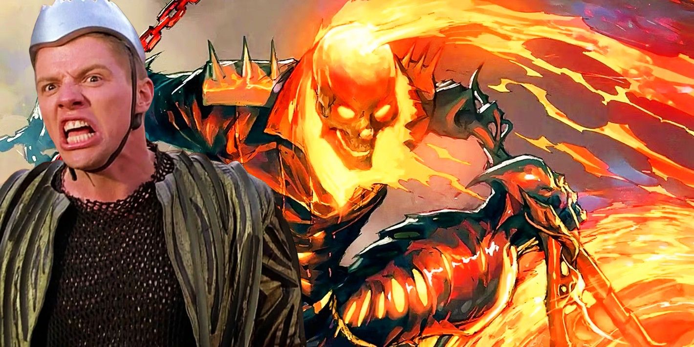 Griff Tannen de Regreso al futuro es Ghost Rider en el arte crossover definitivo de los 90