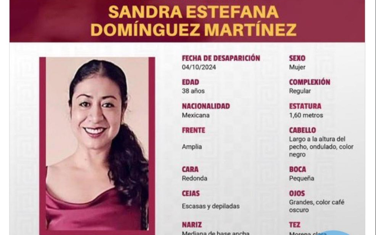 Investigan con 'todas las fuerzas' desaparición de Sandra Domínguez: Sheinbaum