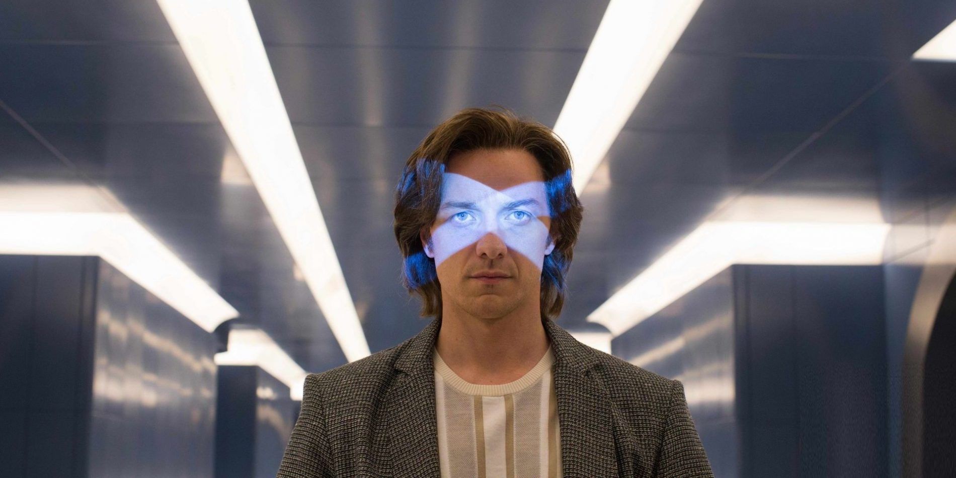 James McAvoy como el profesor Xavier en X-Men: Apocalipsis