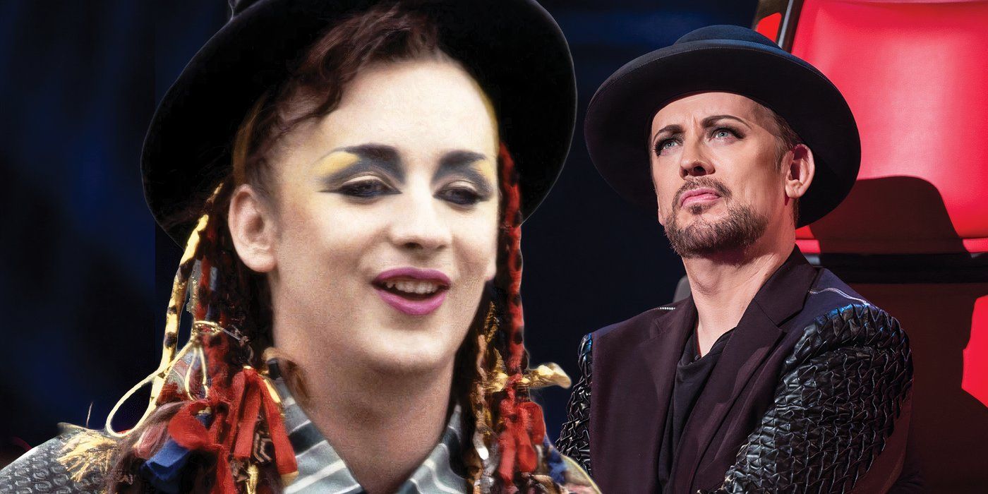 Boy George en 1983 y la actualidad en The Voice 
