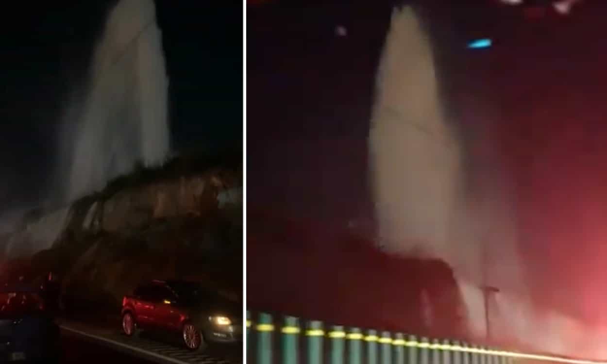 Videos | Reportan megafuga en el Sistema Cutzamala en la Chamapa-Lechería