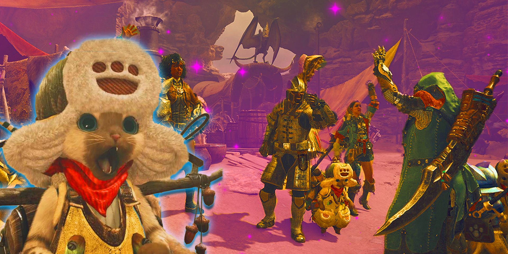 Cómo funcionan las salas de espera para 100 jugadores de Monster Hunter Wild