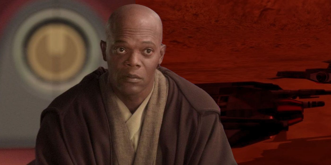 Mace Windu mató a tres acólitos Sith en un ataque invisible de la batalla de los clones