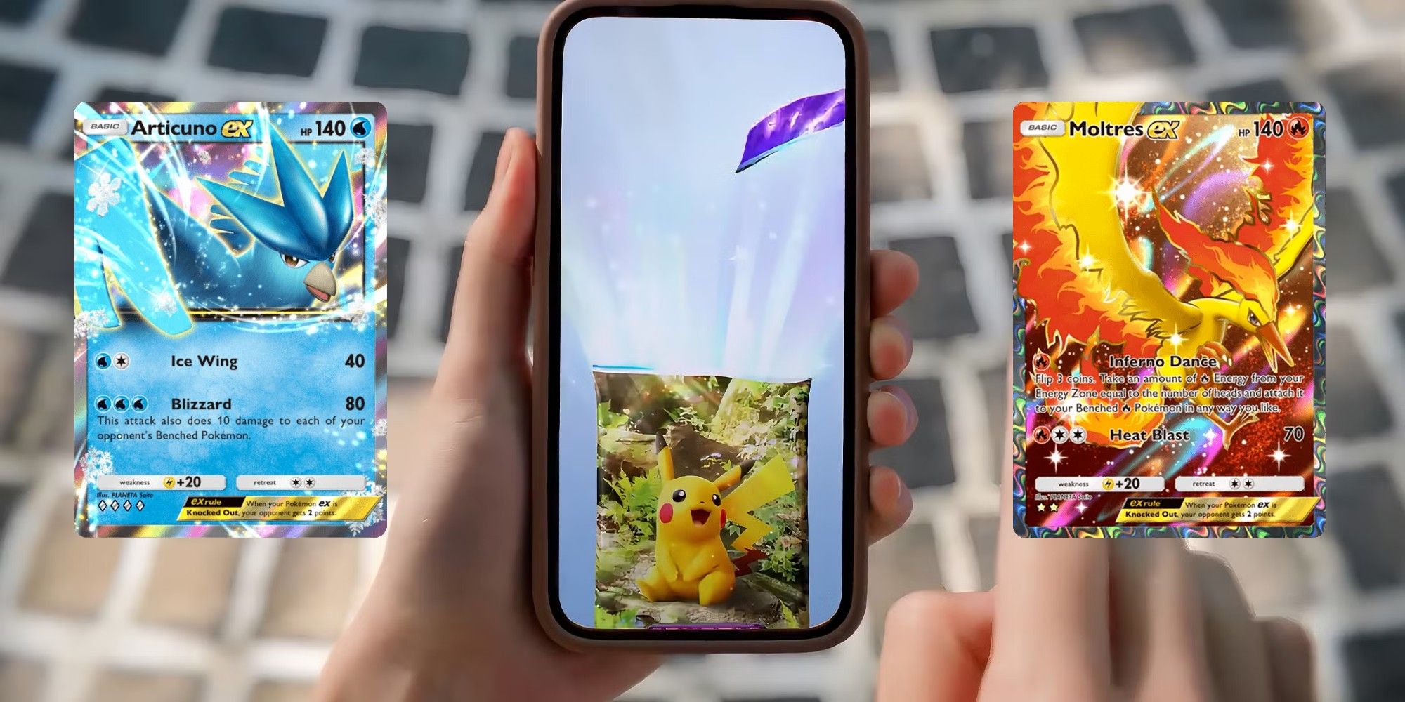 ¿Los paquetes al revés en Pokémon TCG Pocket tienen cartas más raras?