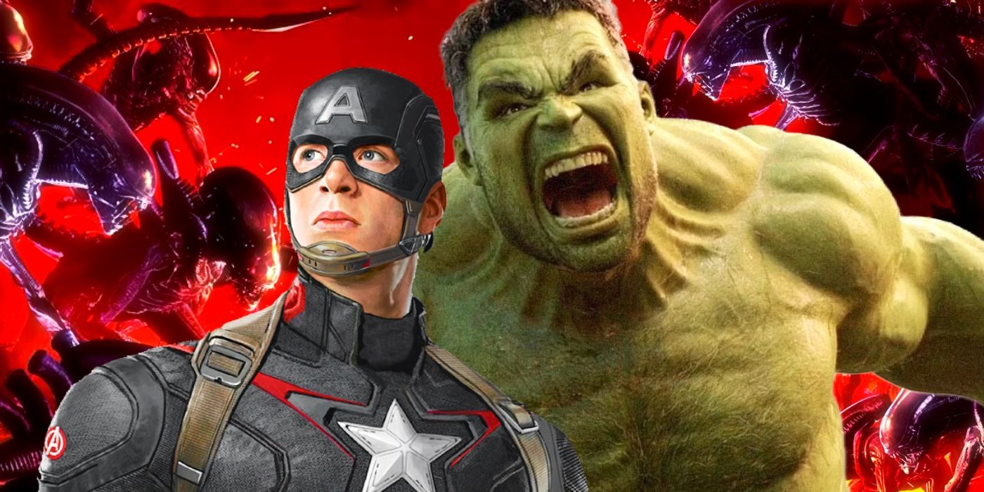La batalla final del Capitán América y Hulk contra la horda de xenomorfos es una visita obligada para cualquier fanático de los Vengadores