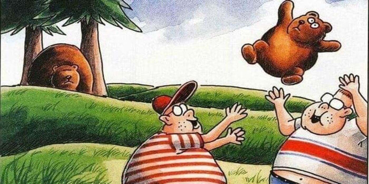 Los 10 cómics más divertidos de Far Side protagonizados por depredadores subestimados (incluido el clásico panel “Buffalo Breath” de Gary Larson)