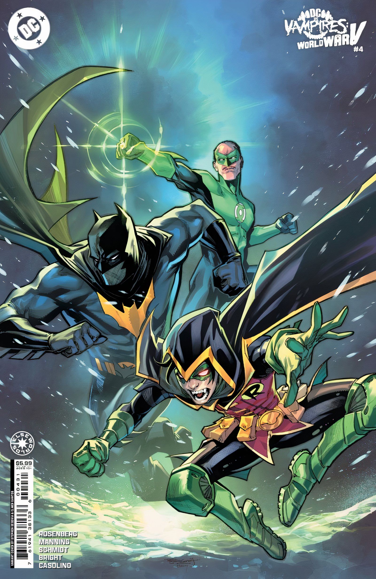 Variante de cartulina de portada C de Stephen Segovia para DC Vs. Vampiros Guerra Mundial V #4 (2024)