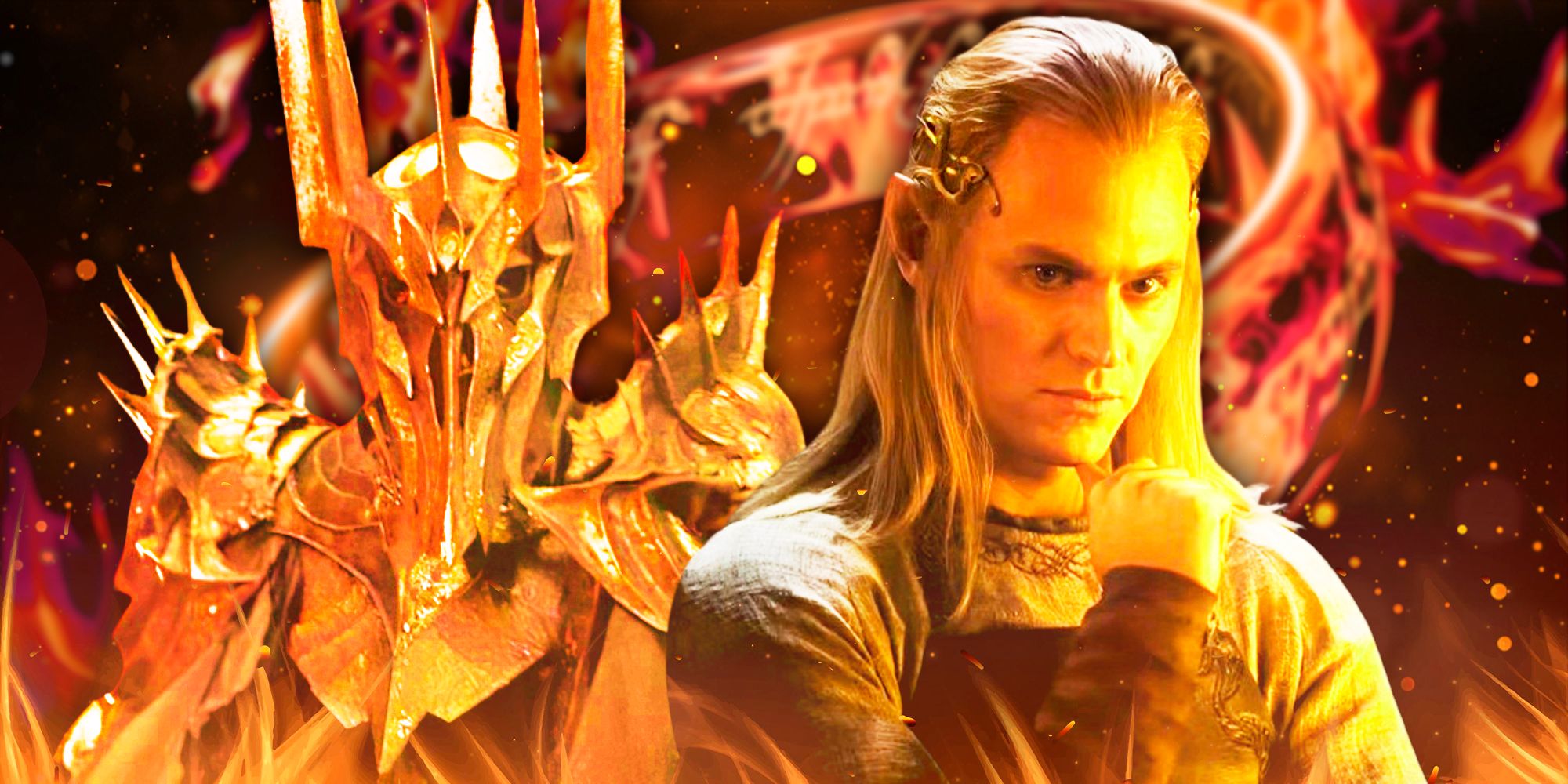 Los anillos de poder usando la armadura negra de Sauron solucionan un problema con las películas de Peter Jackson