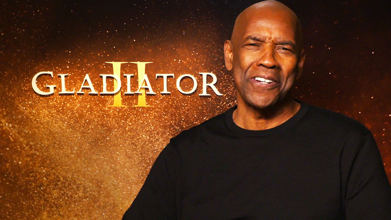 La estrella de Gladiator II, Denzel Washington, explica el método detrás de la locura brutalmente estratégica de Macrinus
