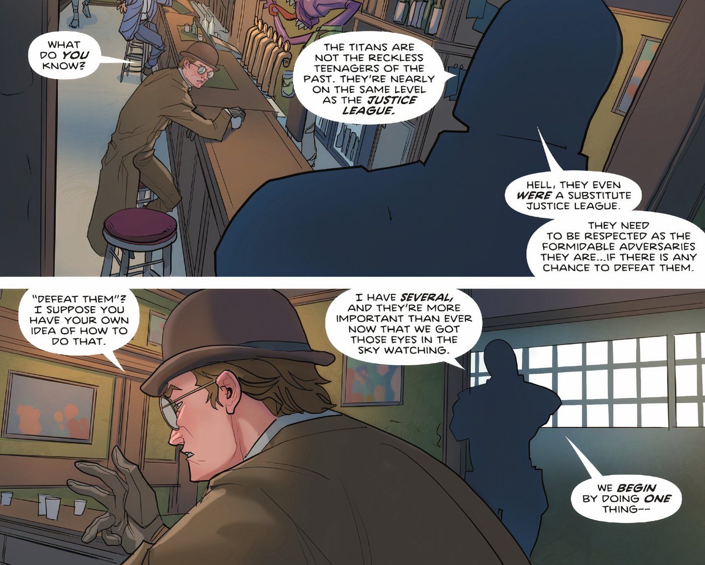 Titans #17, Deathstroke se acerca a Clock King para trabajar juntos para derrotar a los Titanes