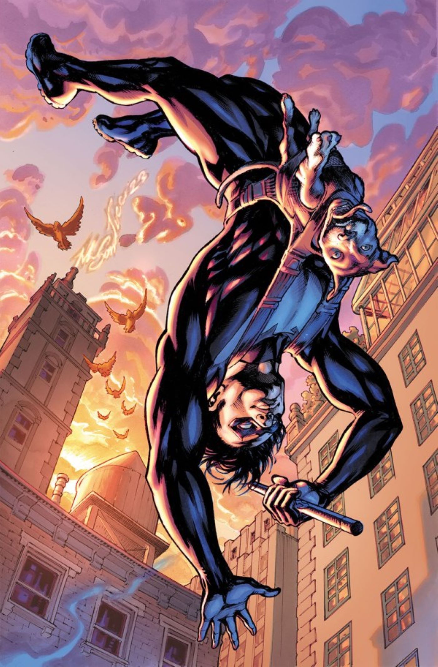 Nightwing #115 Bitewing alias Haley y Dick Grayson patrullando juntos