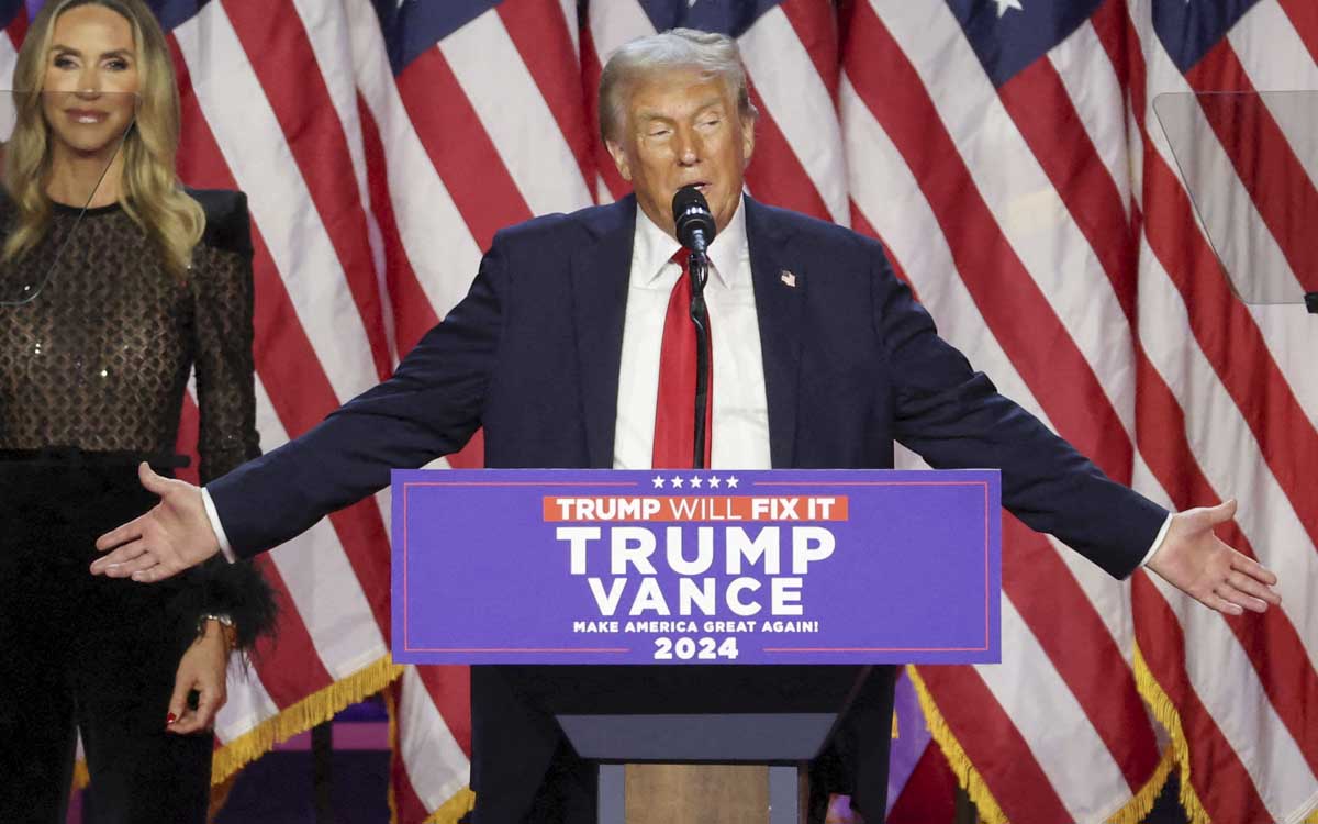 Trump promete una 'era dorada' para EU: 'Voy a ser el 47º presidente'