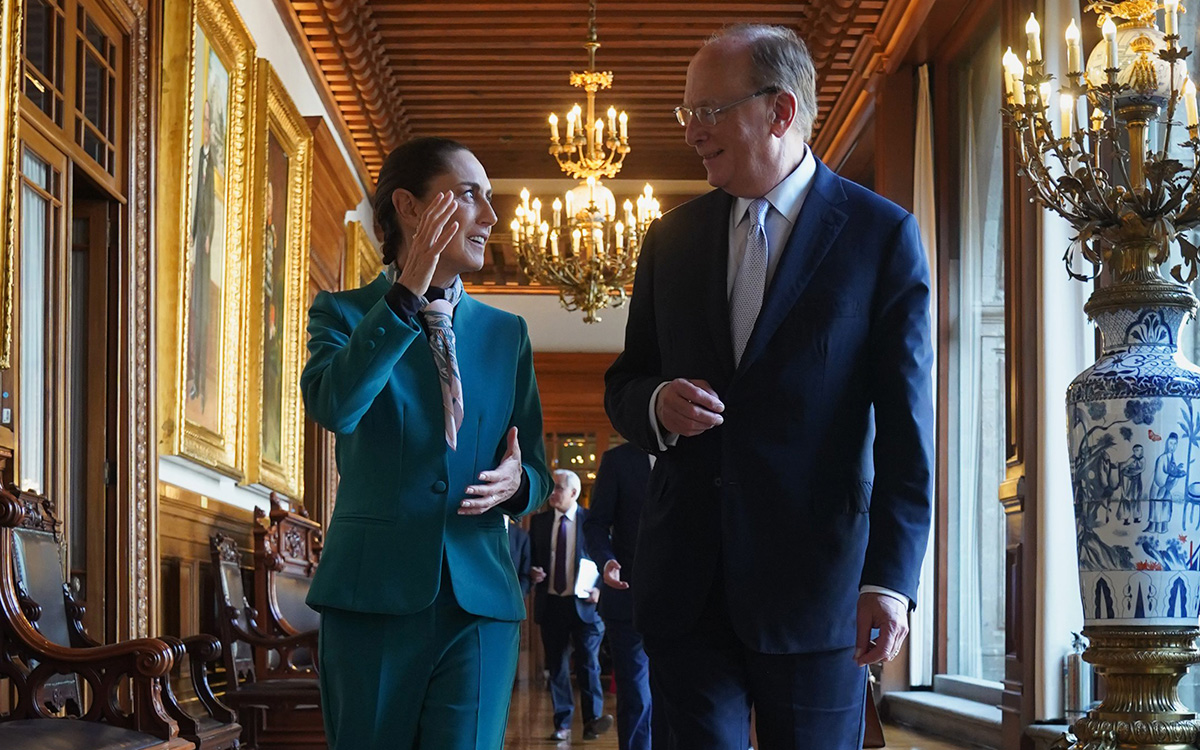 ¿De qué habló Sheinbaum con el presidente de BlackRock? Esto sabemos