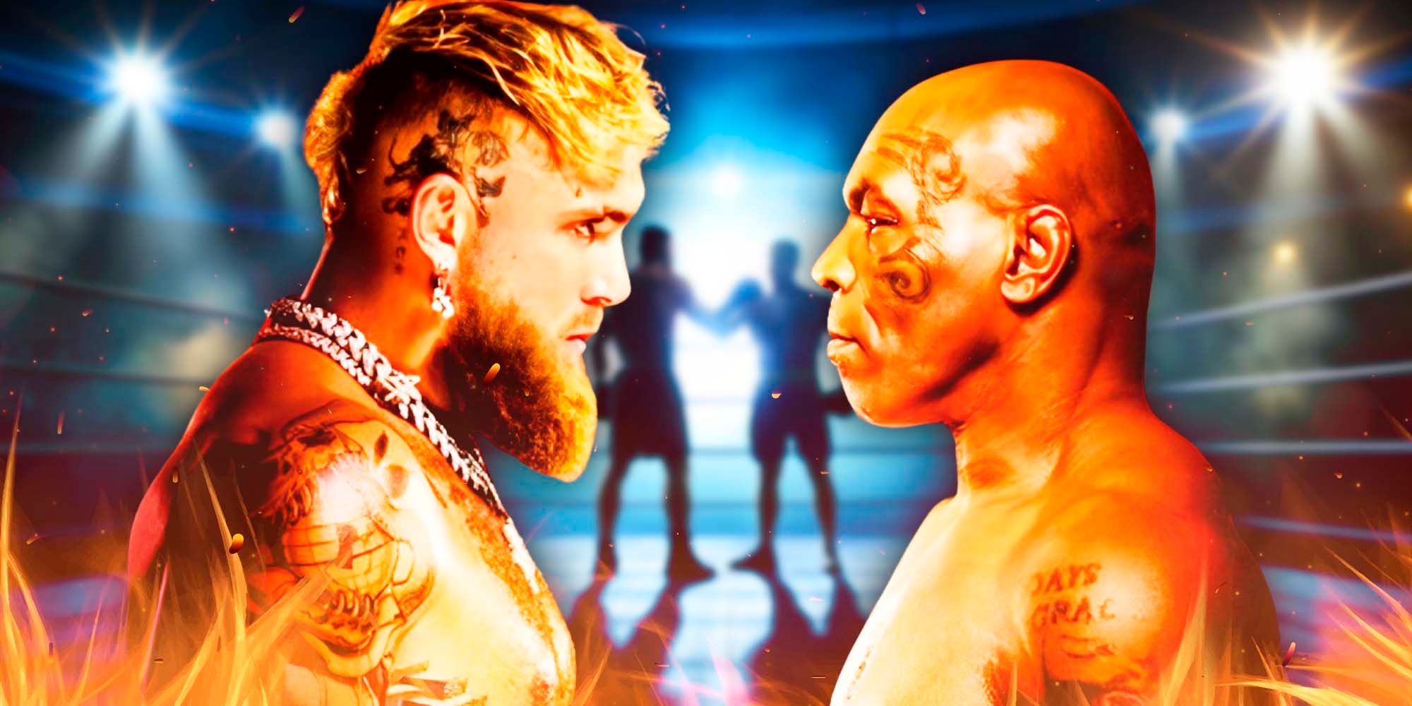 Jake Paul y Tyson en un enfrentamiento cara a cara