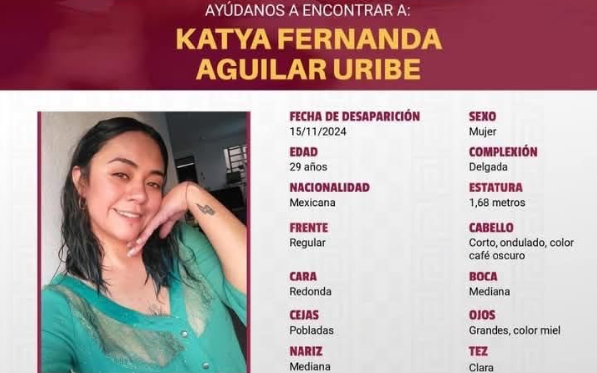 ¿La has visto? Katya Fernanda Aguilar desapareció en Huatulco, Oaxaca; su mamá pide ayuda para localizarla