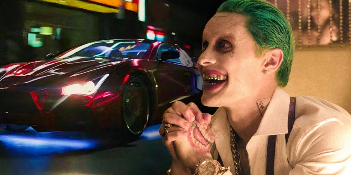 El Jokermobile rosa y dorado de Jared Leto de Suicide Squad de 2016 está a subasta por $ 20,000 y desearía tener el dinero para comprarlo