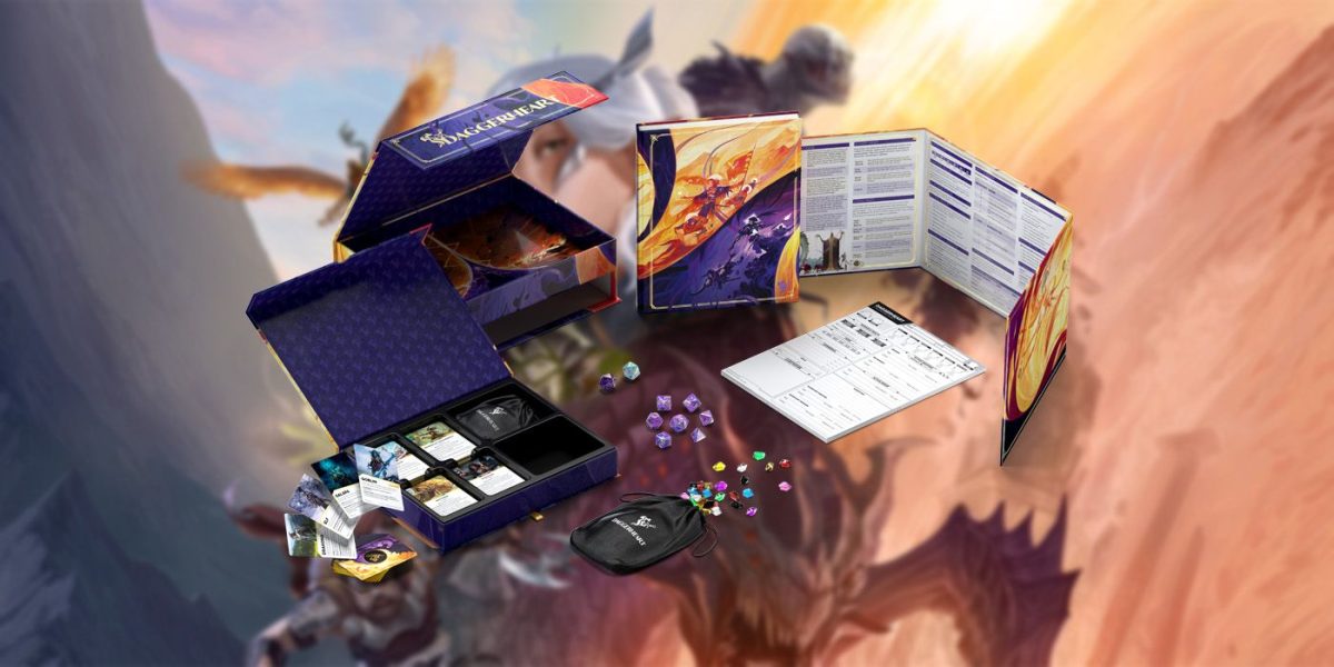 Todo en la caja de edición limitada de Daggerheart