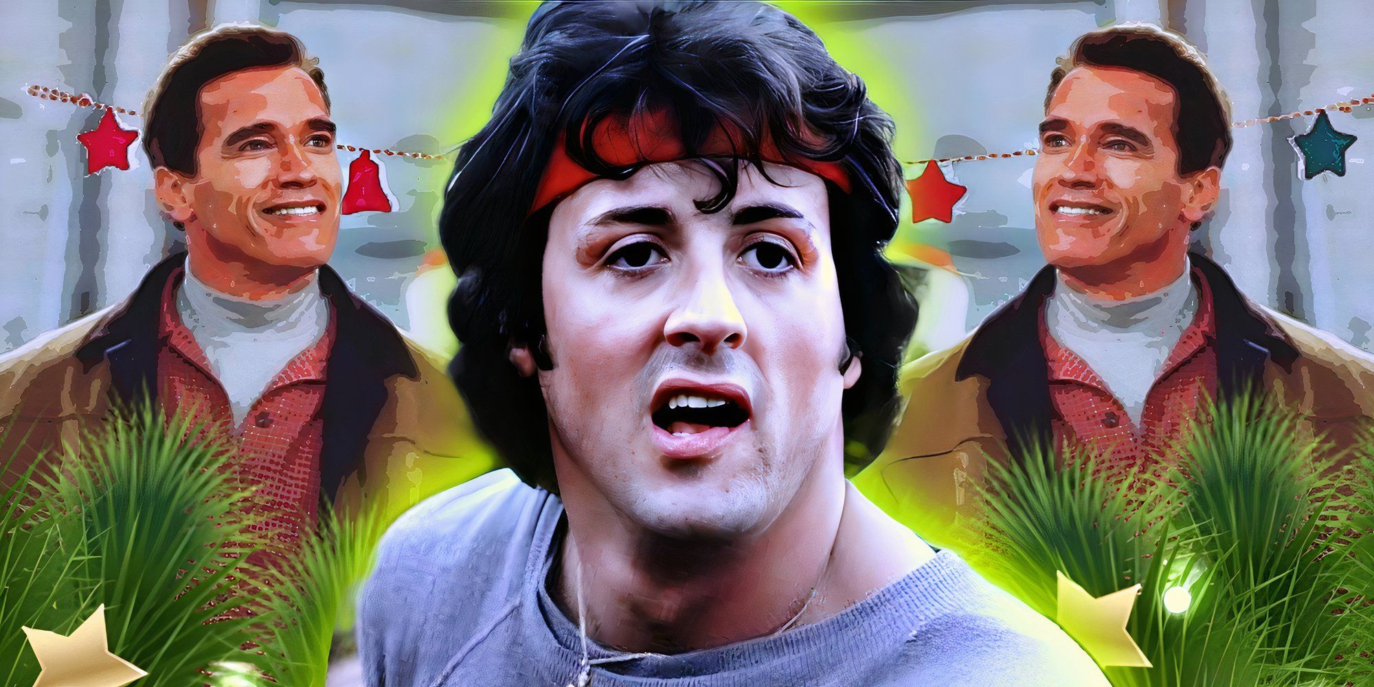 La única película navideña de Sylvester Stallone no podría ser más diferente del Jingle de Schwarzenegger en todos los sentidos