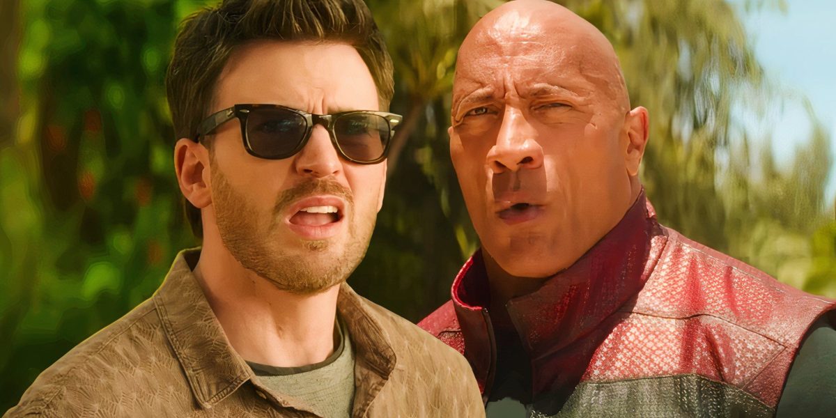 Chris Evans and Dwayne Johnson in Red One
