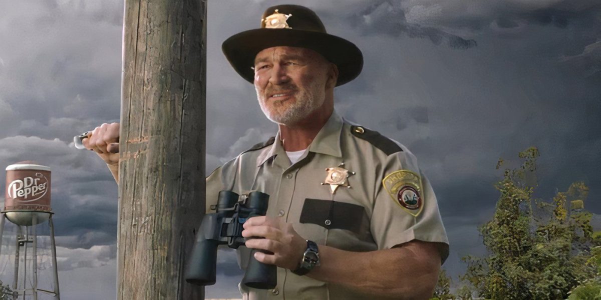 Sí, ese es Brian Bosworth en los comerciales de Dr. Pepper: su personaje explicado