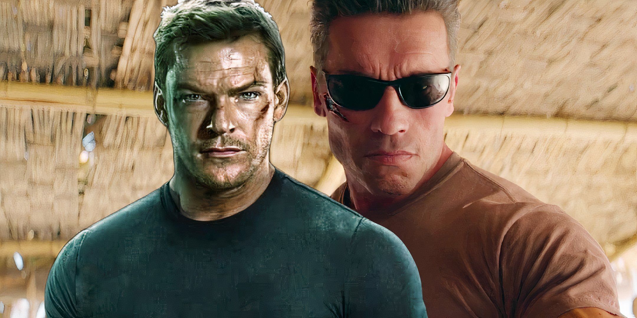 Alan Ritchson y Arnold Schwarzenegger se unen en una foto del set de la primera película de Action Icon en 5 años