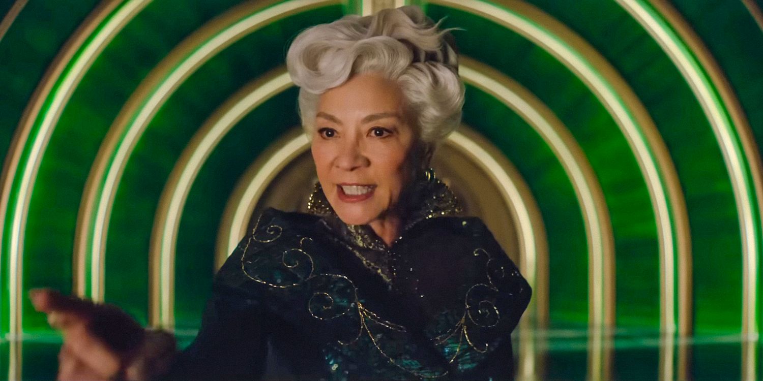 ¿Dónde estaba Madame Morrible de Wicked durante El mago de Oz?