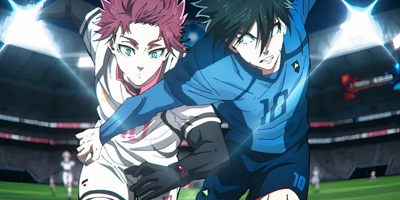 Rin y Sae Itoshi peleando en Blue Lock