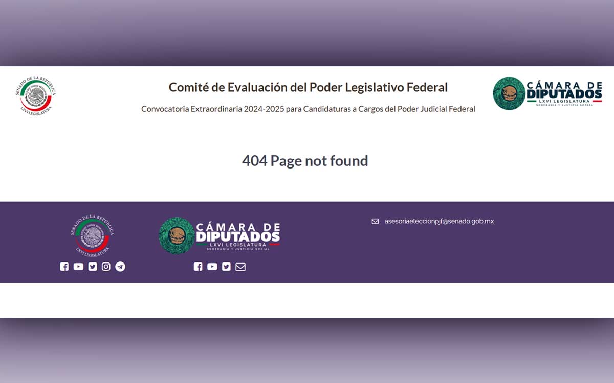 Elección Judicial: Legislativo publica listado fuera de plazo… y lo borra; 'requiere adecuarse', argumenta