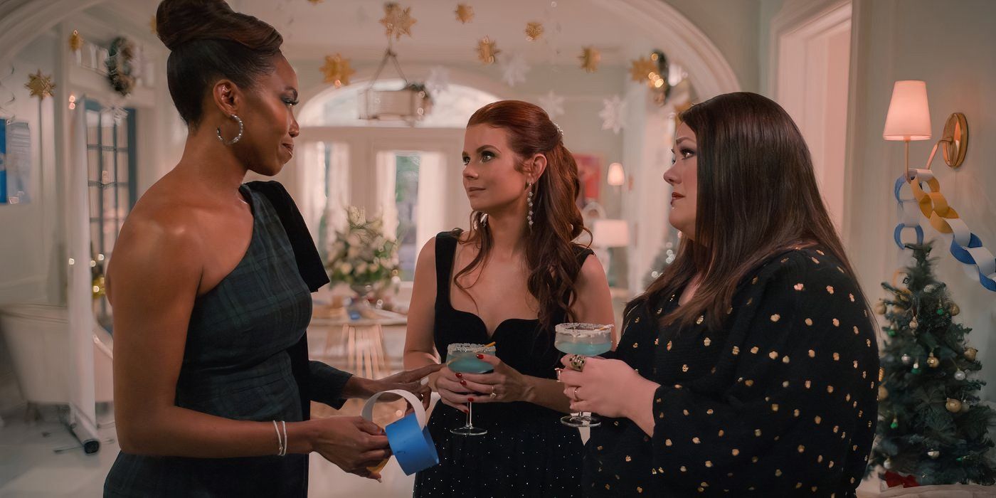 Helen, Maddie y Dana Sue bebiendo Champagne en la temporada 4 de Sweet Magnolias