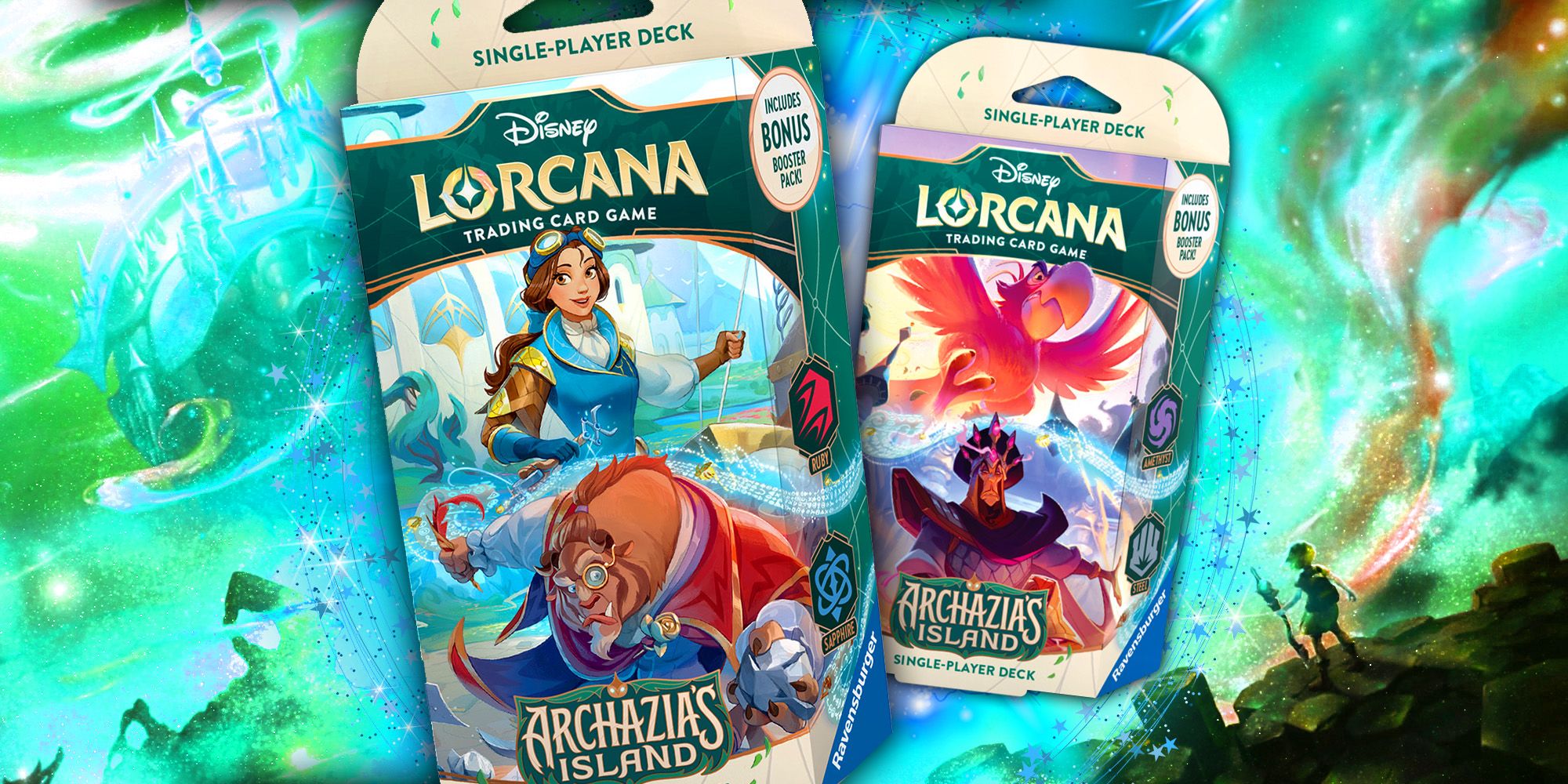 Revisión de las cubiertas de arranque de la isla de Disney Lorcana Archazia – “Nuevos destellos, nuevos trucos”