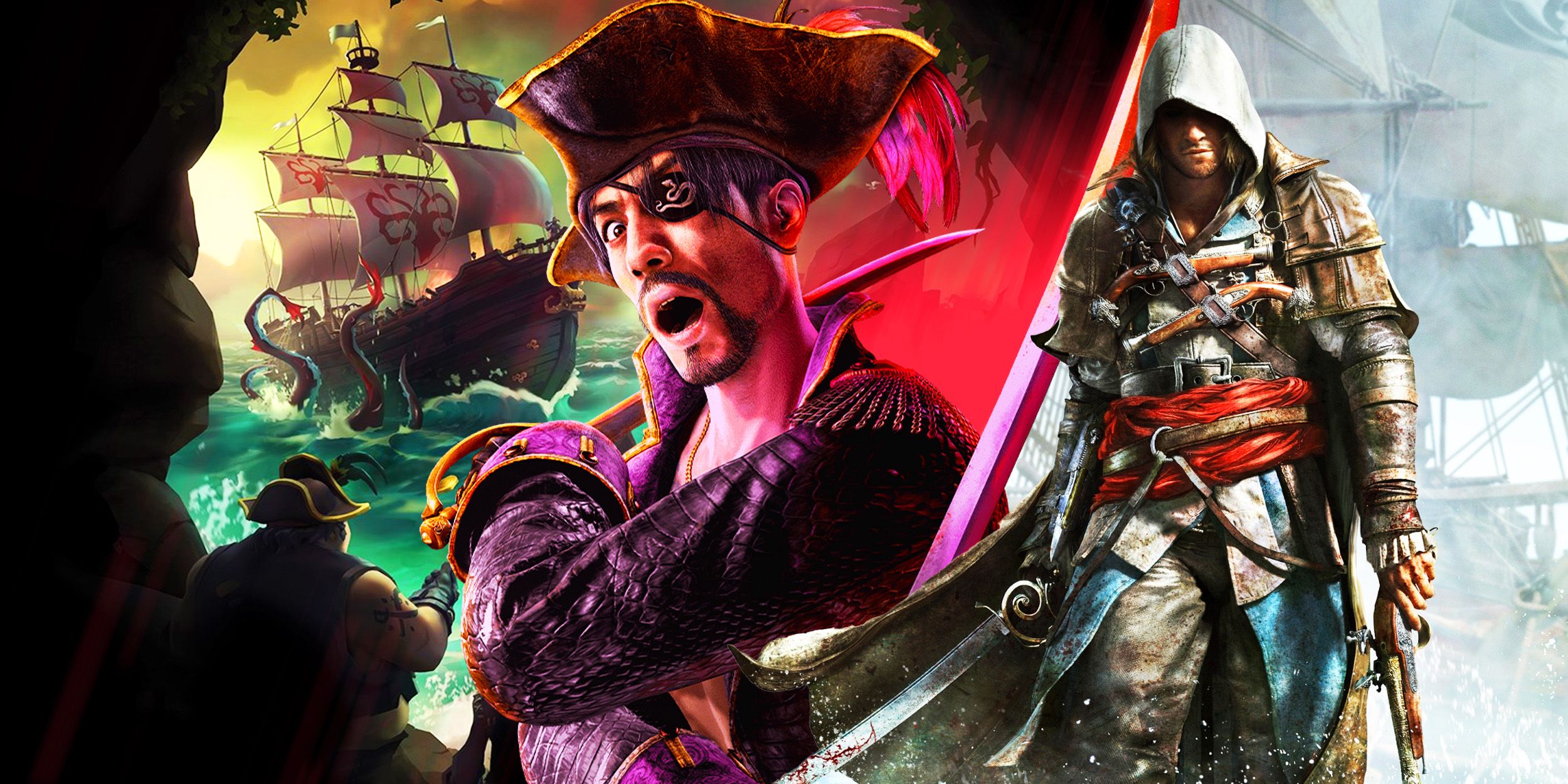 Cómo como un dragón: Pirate Yakuza se compara con Assassin’s Creed Black Flag & Sea of Thieves