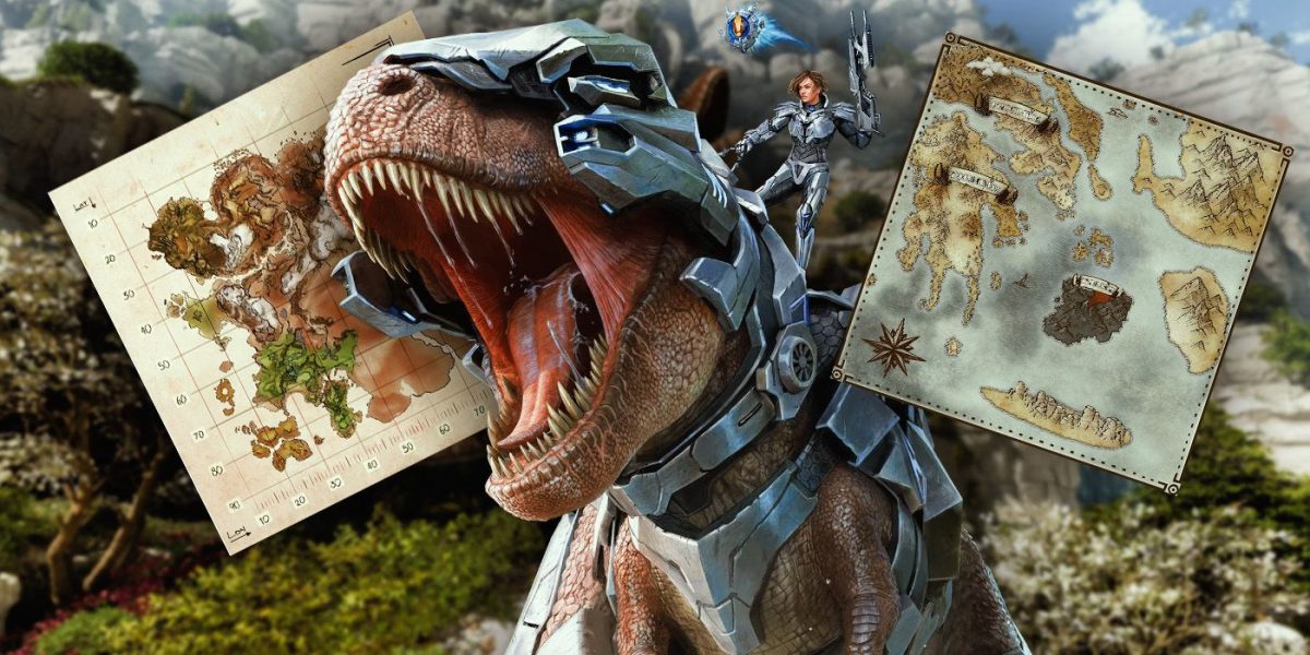 Arca: Tamaño del mapa de Astraeos ascendidos de supervivencia en comparación con Ragnarok