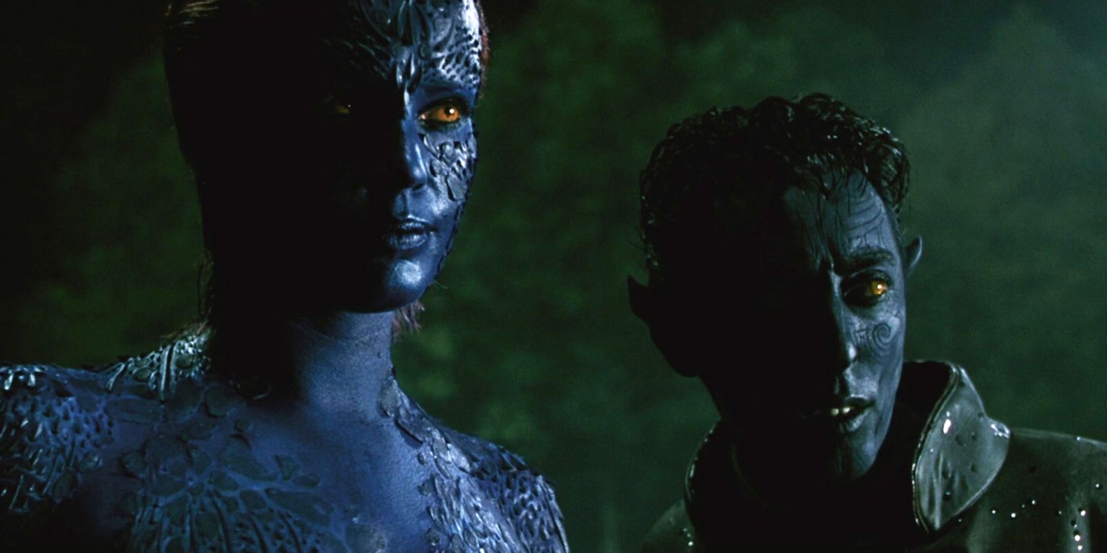 Mística y nightcrawler en x2