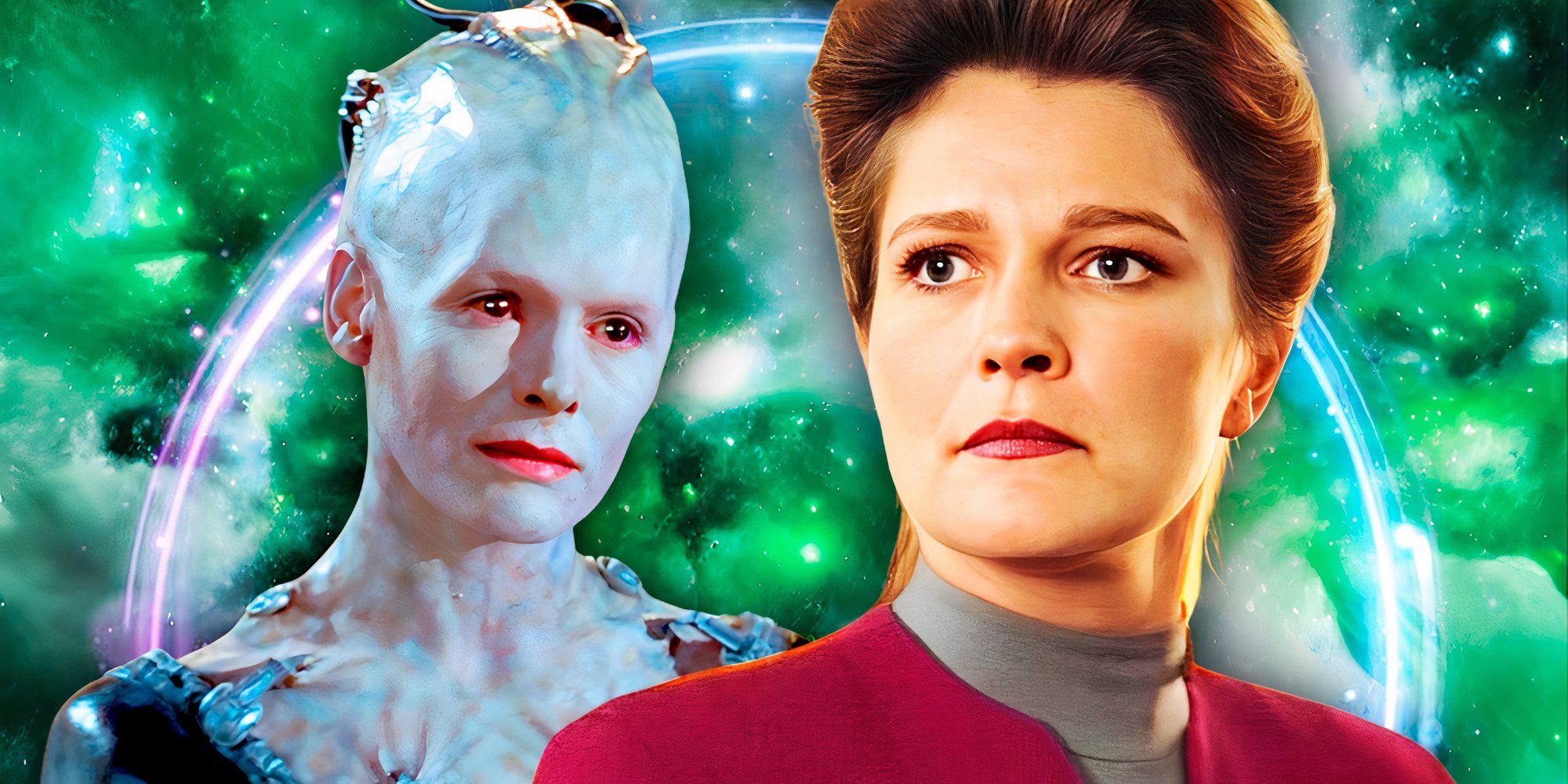 Pensé que Jean-Luc Picard era el mejor rival de la reina de Borg, pero otro capitán de Star Trek me demostró que estaba equivocado