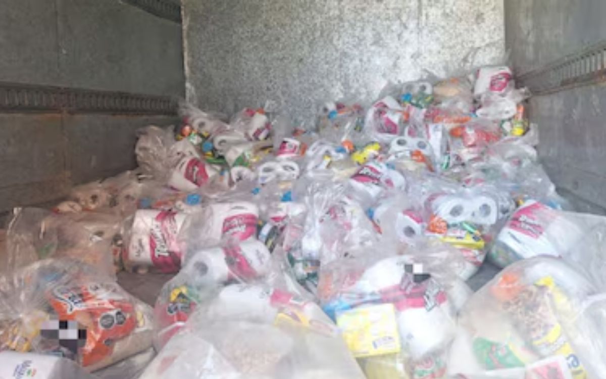 Decomisan cientos de despensas firmadas por el CJNG: Esto contenían