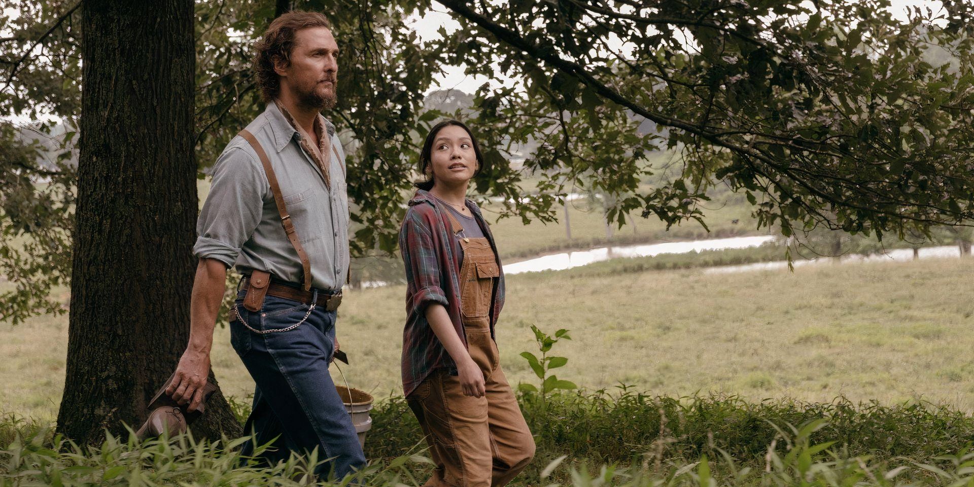 Los rivales de Amziah King Review: Matthew McConaughey es un apicultor cantante en un thriller de crimen que me sorprendió con su base